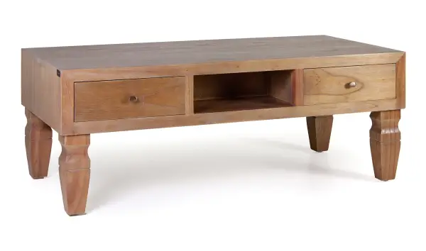 Mesa de centro Kaki 3 cajones 3 huecos