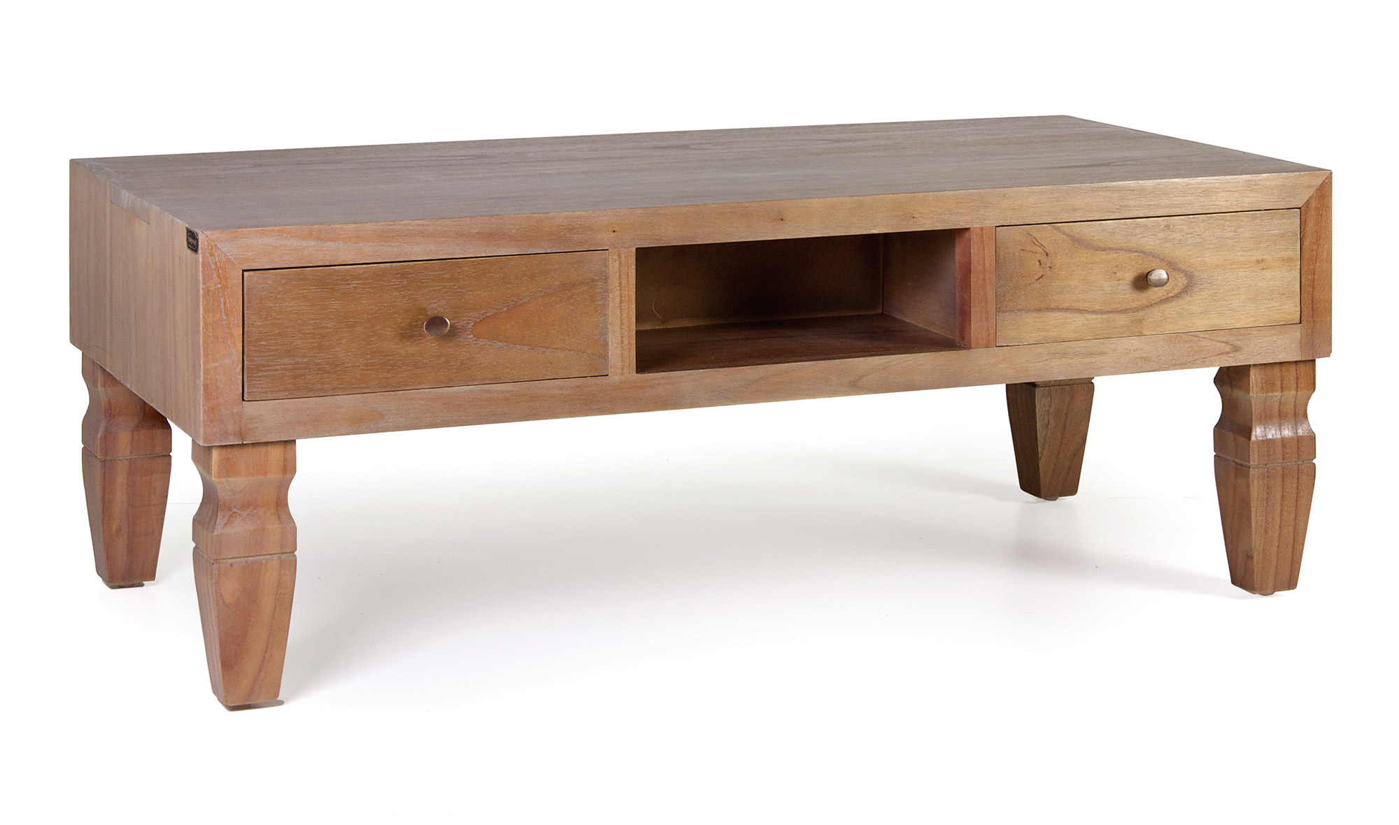 Mesa de centro Kaki 3 cajones 3 huecos