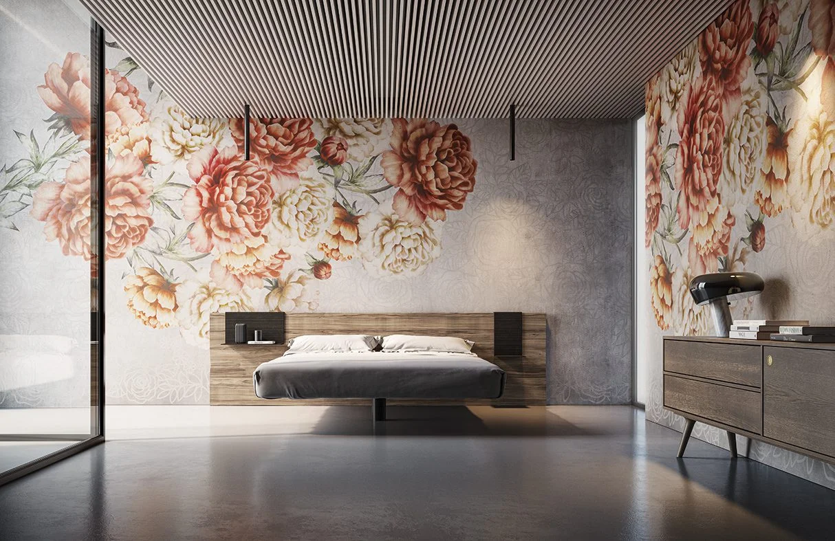 Papel pintado Autumn Flowers by Instabilelab Papel pintado Autumn Flowers by Instabilelab