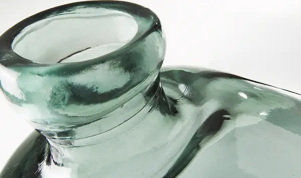 Jarrón cristal verde Alina