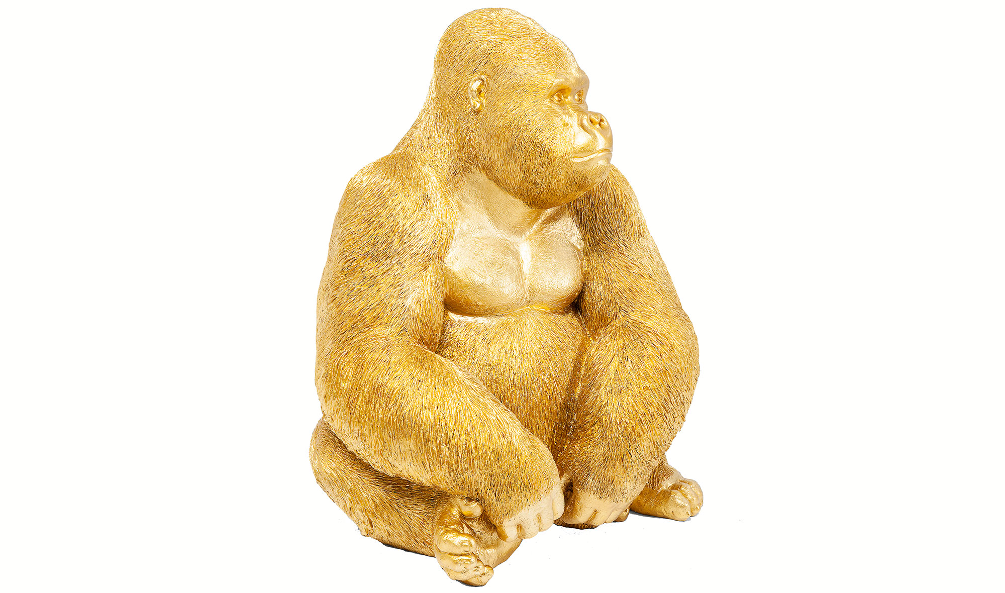 Figura decorativa oro Gorila