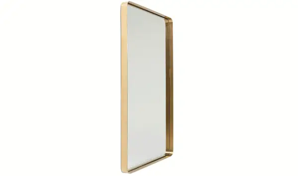 Espejo rectangular latón Curve