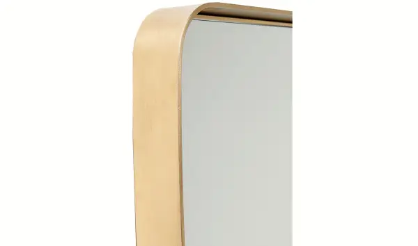 Espejo rectangular latón Curve