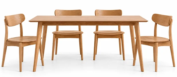 Mesa de comedor extensible retro Tessa