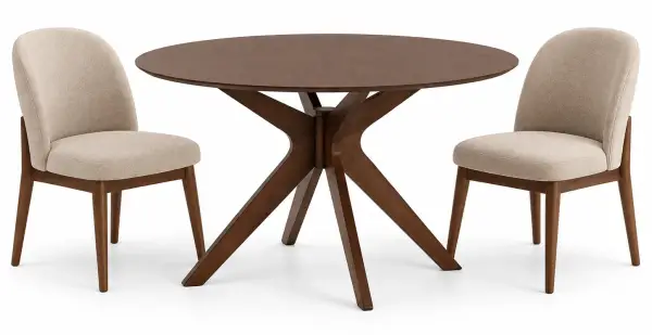 Mesa de comedor nogal nórdica Amara