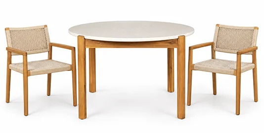 Mesa de comedor redonda de jardín Terracina Mesa de comedor redonda de jardín Terracina