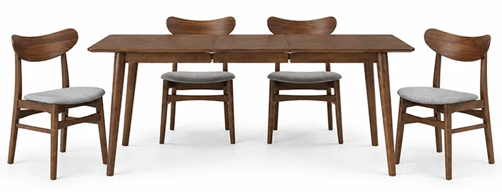Mesa de comedor extensible nórdica Gari Mesa de comedor extensible nórdica Gari