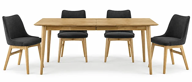Mesa de comedor extensible nórdica Koli Mesa de comedor extensible nórdica Koli