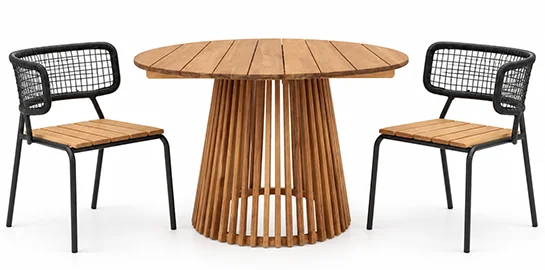 Mesa de comedor de madera de teca Lorca Mesa de comedor de madera de teca Lorca