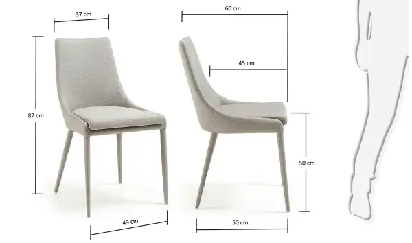 Silla tapizada moderna Tand