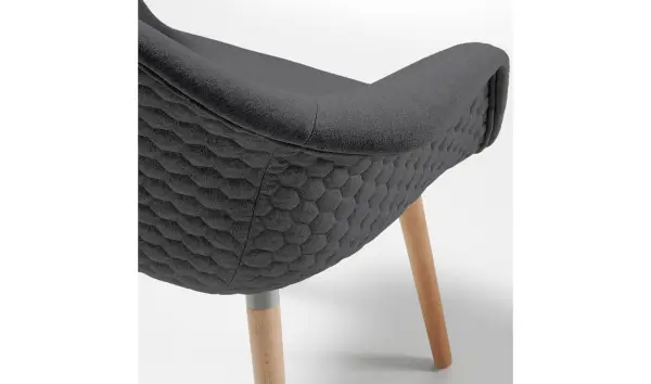 Sillón tapizado nórdico Nanke
