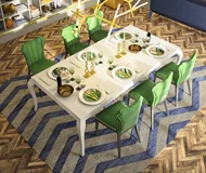 Mesa de comedor fija moderna Agora Mesa de comedor fija moderna Agora