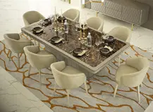 Mesa comedor de diseño fija porcelánico Magerit
