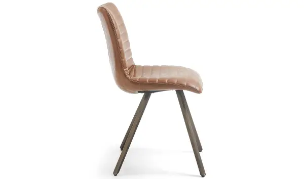 Silla piel sintética vintage Satra