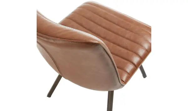 Silla piel sintética vintage Satra