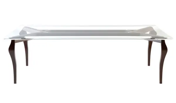 Mesa de comedor cristal moderna Stileto