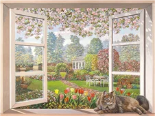 Cuadro canvas giardino italiano