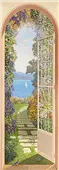 Cuadro canvas giardino sul lago
