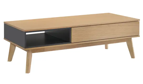 Mesa de centro bicolor nórdica Koli