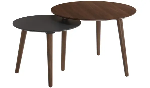 Mesa auxiliar bicolor nórdica Gari