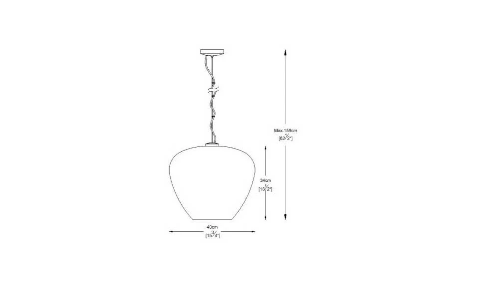 Lámpara de techo Apple Glass