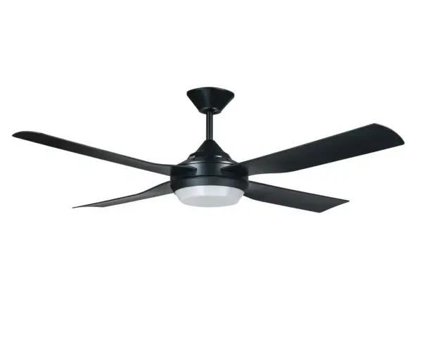 ventilador MONA negro con luz LED