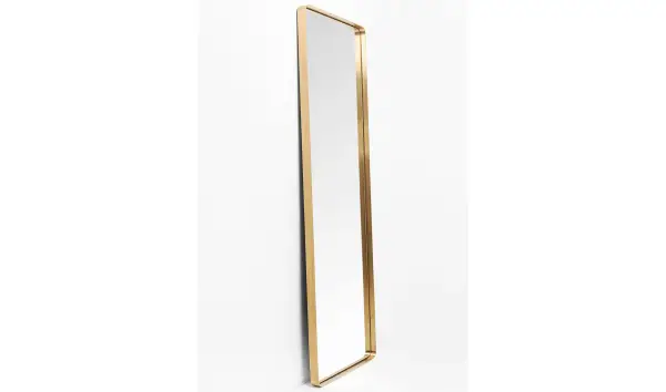 Espejo rectangular curve Brass