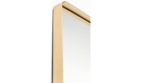 Espejo rectangular curve Brass