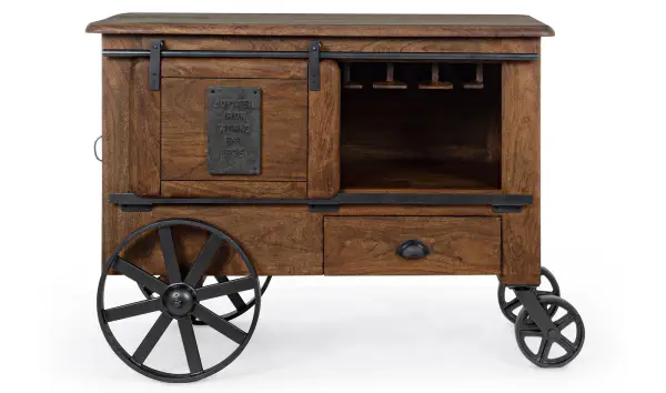 Mueble botellero 2 puertas 1 cajón Piterju