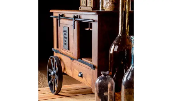 Mueble botellero 2 puertas 1 cajón Piterju