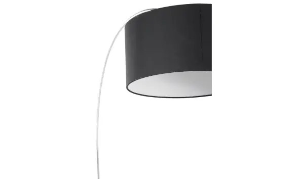 Lámpara de pie Gooseneck negro