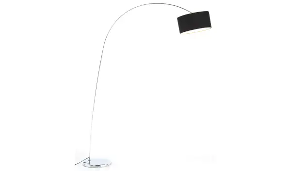 Lámpara de pie Gooseneck negro