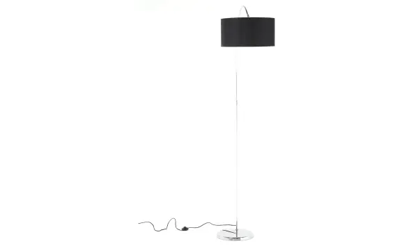 Lámpara de pie Gooseneck negro