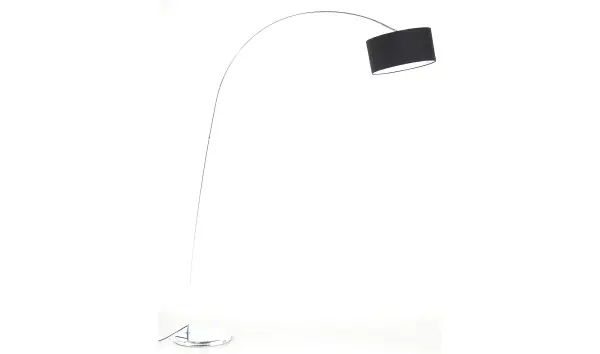 Lámpara de pie Gooseneck negro