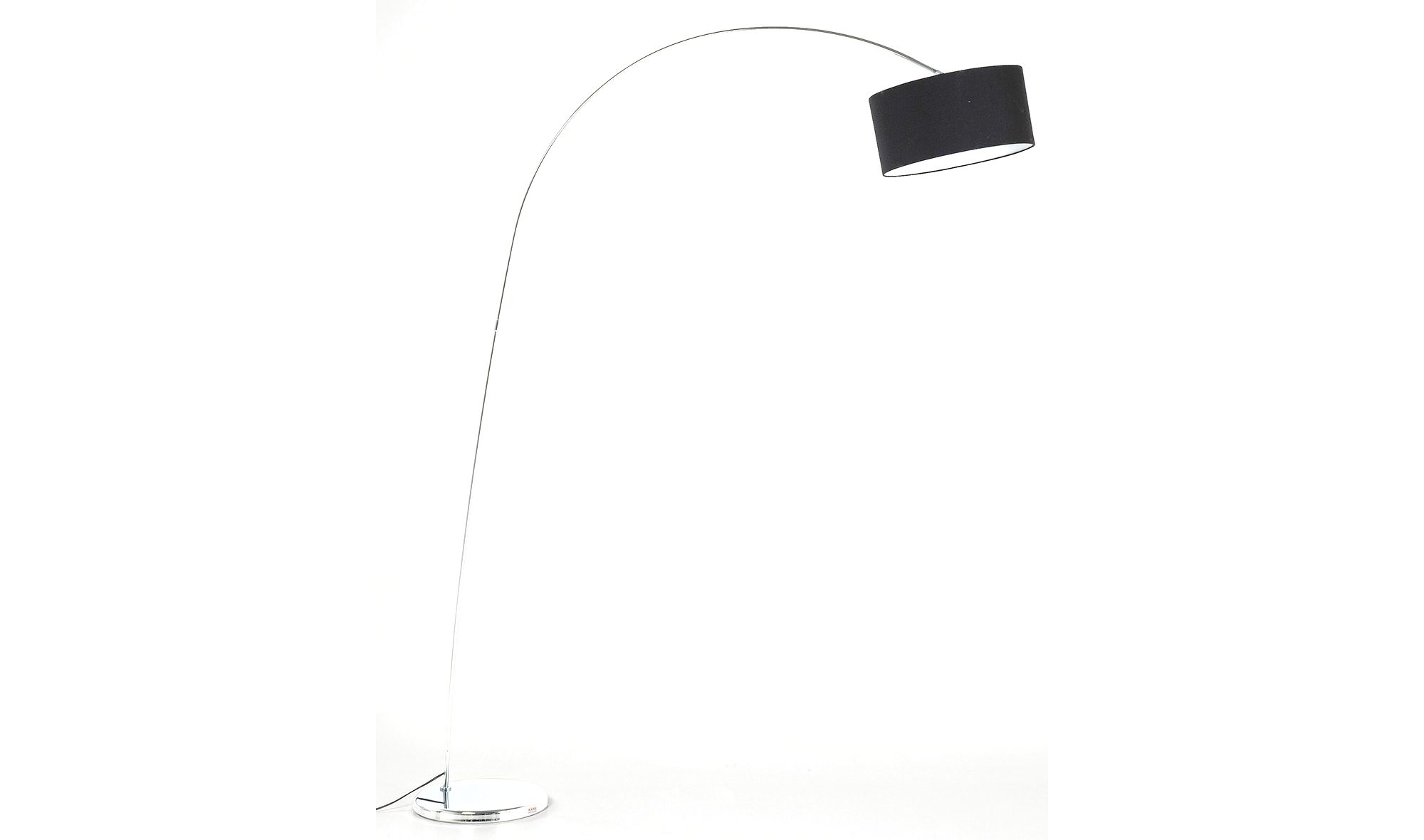 Lámpara de pie Gooseneck negro