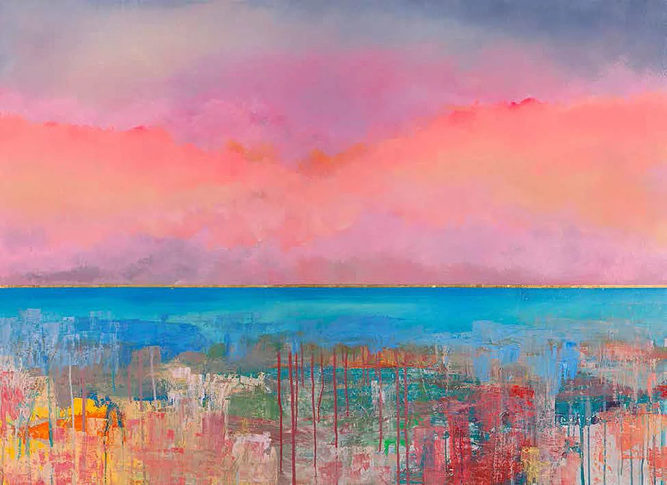 Cuadro canvas tramonto infinito