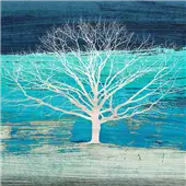 Cuadro canvas treescape azure