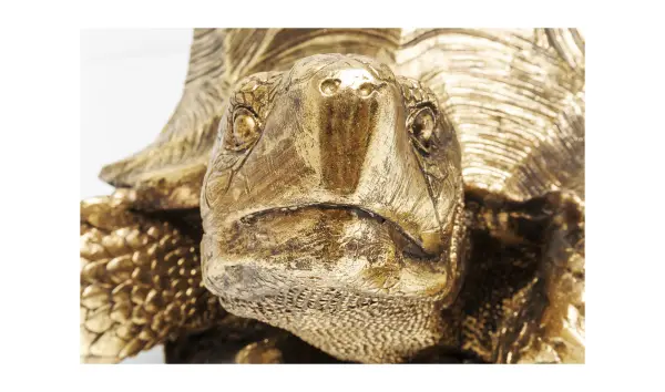 Figura decorativa Turtle dorado XL