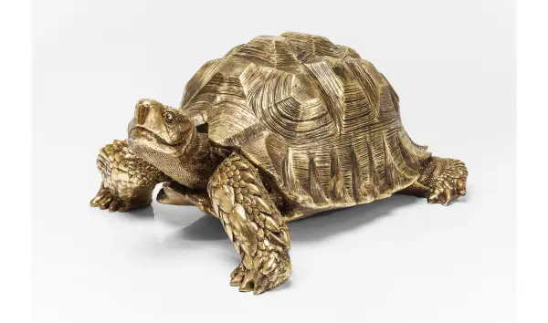 Figura decorativa Turtle dorado XL