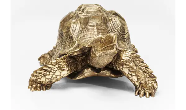 Figura decorativa Turtle dorado XL