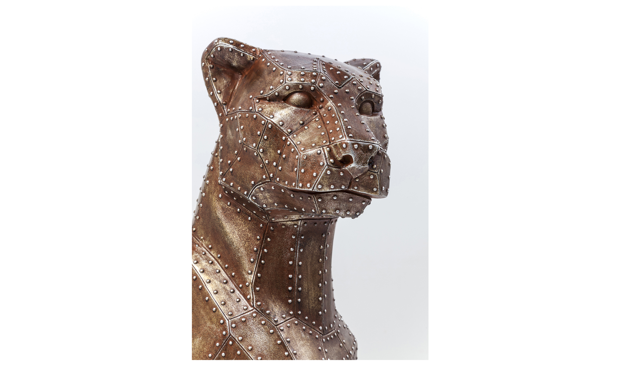 Figura decorativa Sitting Cat Rivet cobre