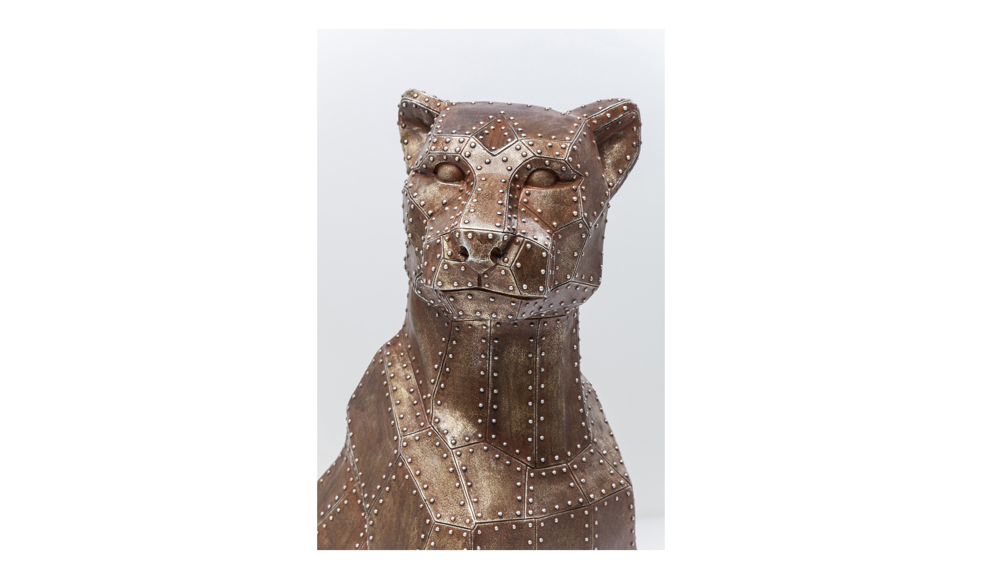 Figura decorativa Sitting Cat Rivet cobre