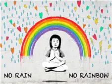 Cuadro canvas no rain no rainbow masterfunk collec