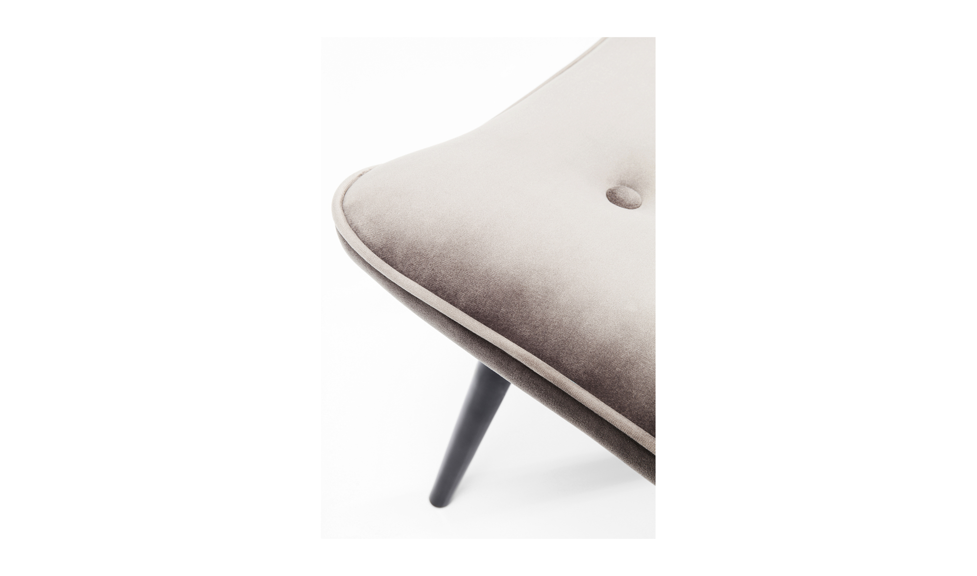 Taburete Vicky Velvet gris