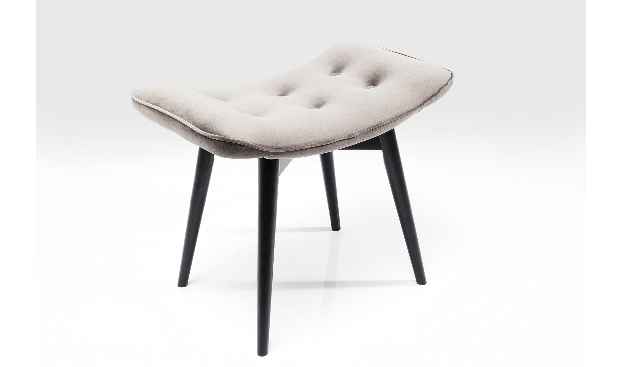 Taburete Vicky Velvet gris