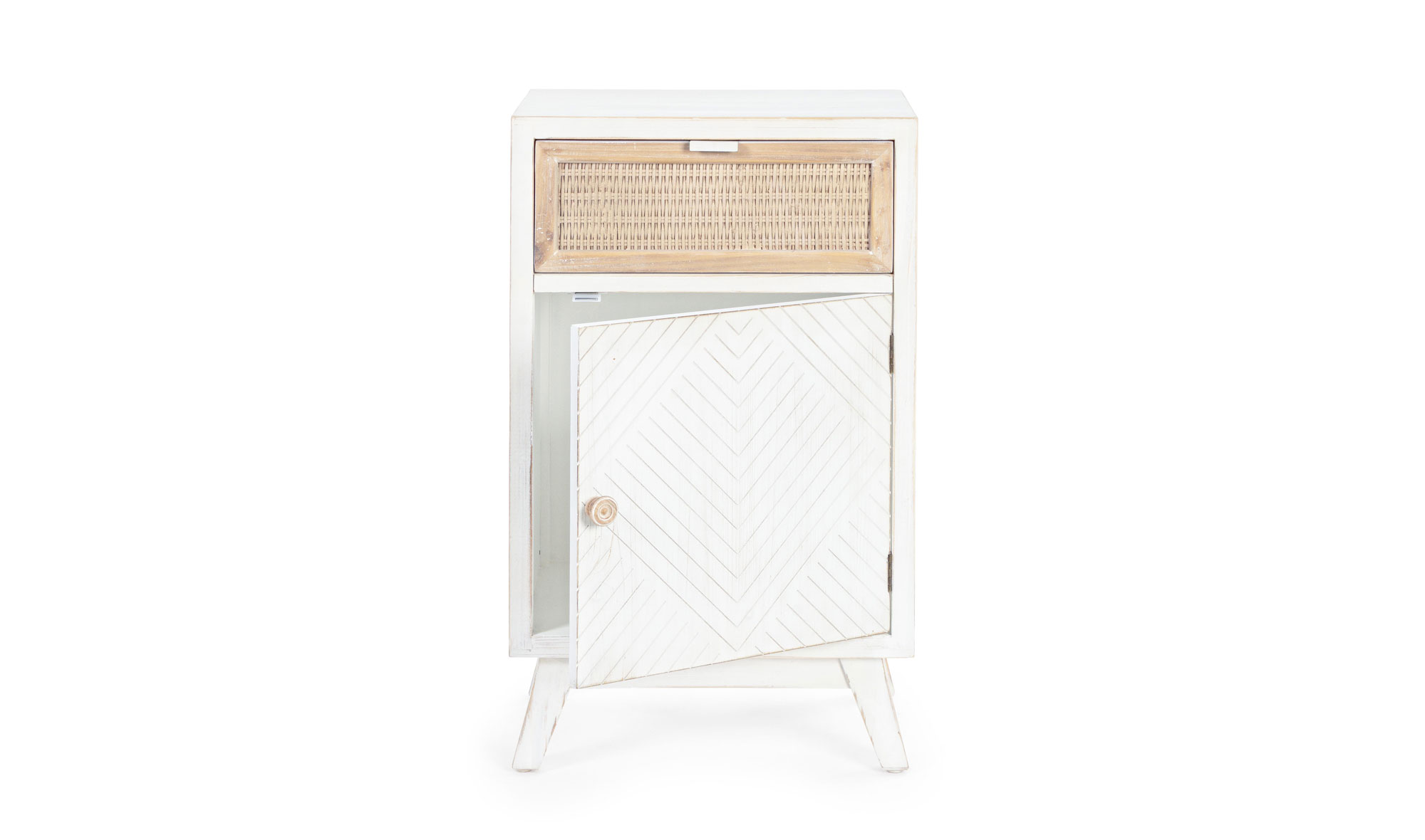 Mesita de noche 1 puerta 1 cajon vintage Clotilde