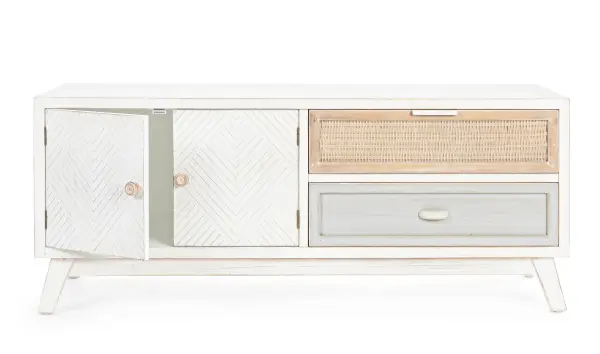 Mueble TV 2 puertas 2 cajones vintage Clotilde