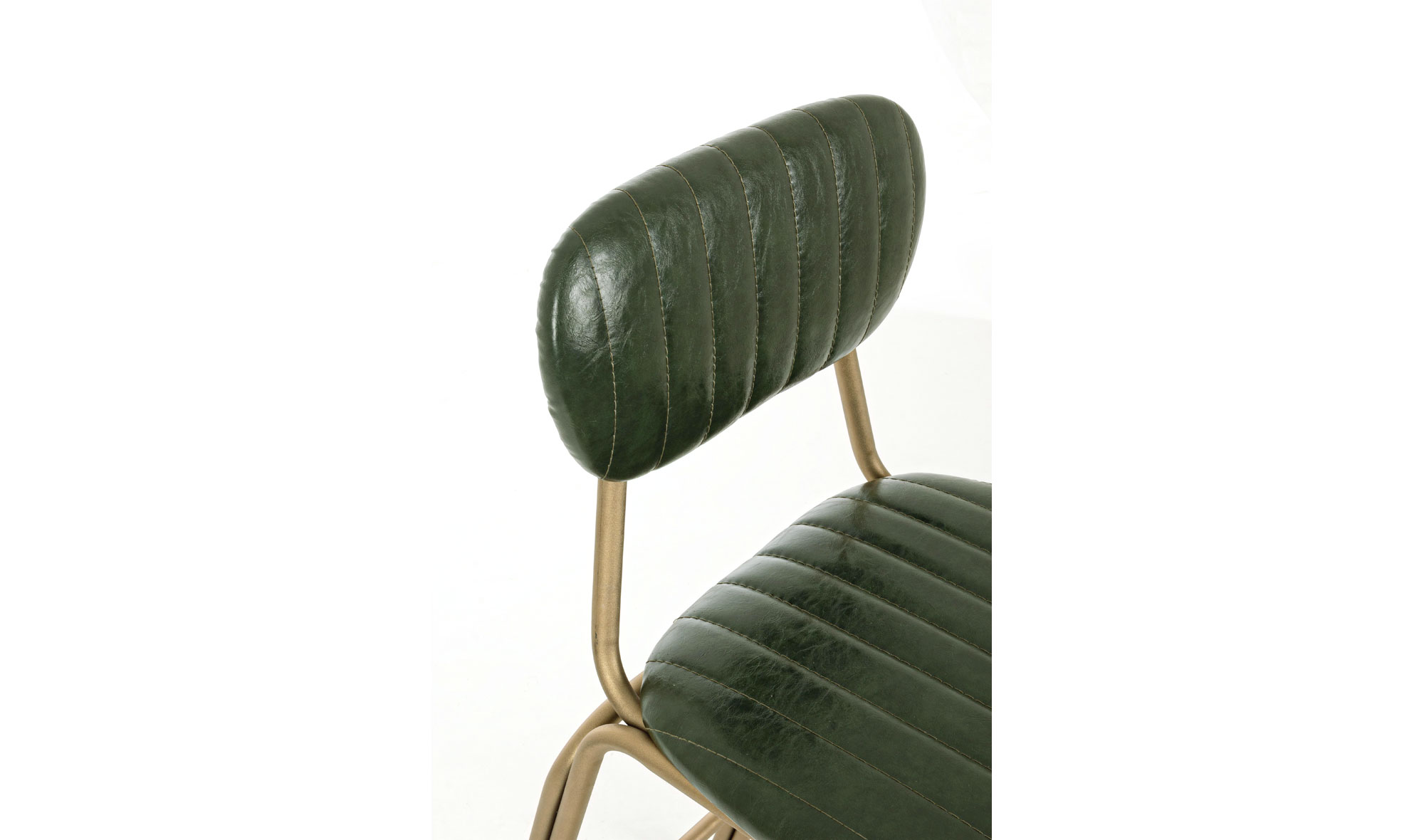 Taburete bar verde oscuro vintage Addy