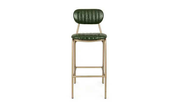 Taburete bar verde oscuro vintage Addy