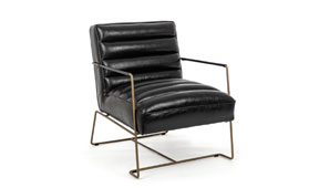 Sillón negro vintage Brianna